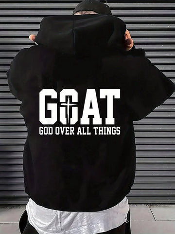 God Over All Things “GOAT” Hoodie | Christian Faith Pullover