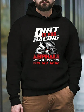 Dirt Racing Graphic Hoodie | Men's Motorsport Pullover
